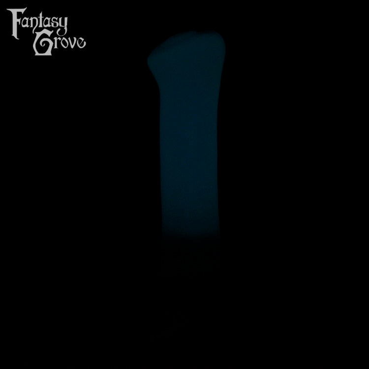 A Fantasy Grove sex toy on a black background with a logo in the upper left corner