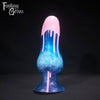 A fantasy sex toy on a black background with the Fantasy Grove logo in the upper left corner 