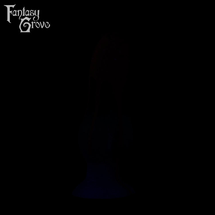 A fantasy sex toy on a black background with the Fantasy Grove logo in the upper left corner 