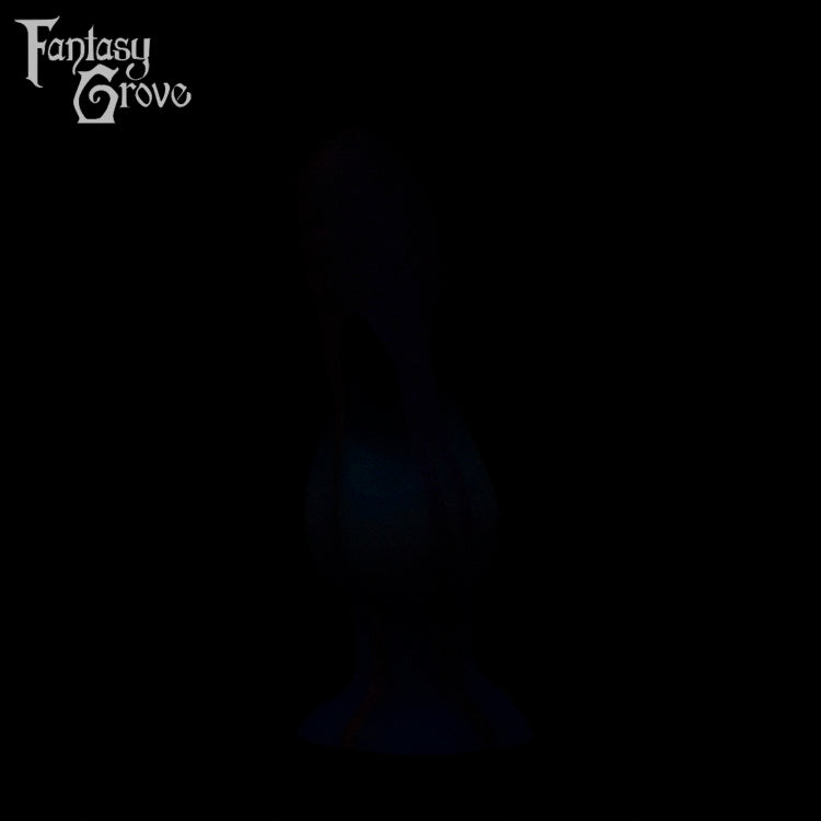 A fantasy sex toy on a black background with the Fantasy Grove logo in the upper left corner 