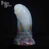 A fantasy sex toy on a black background with the Fantasy Grove logo in the upper left corner