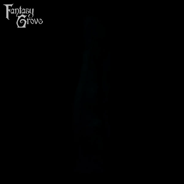 A fantasy sex toy on a black background with the Fantasy Grove logo in the upper left corner 