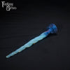 A Fantasy Grove sex toy on a black background with a logo in the upper left corner