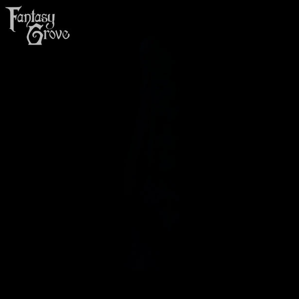 A fantasy sex toy on a black background with the Fantasy Grove logo in the upper left corner 