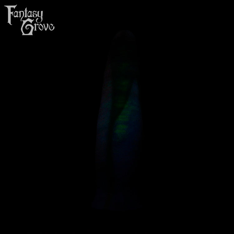 A fantasy sex toy on a black background with the Fantasy Grove logo in the upper left corner 
