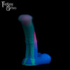 A fantasy sex toy on a black background with the Fantasy Grove logo in the upper left corner