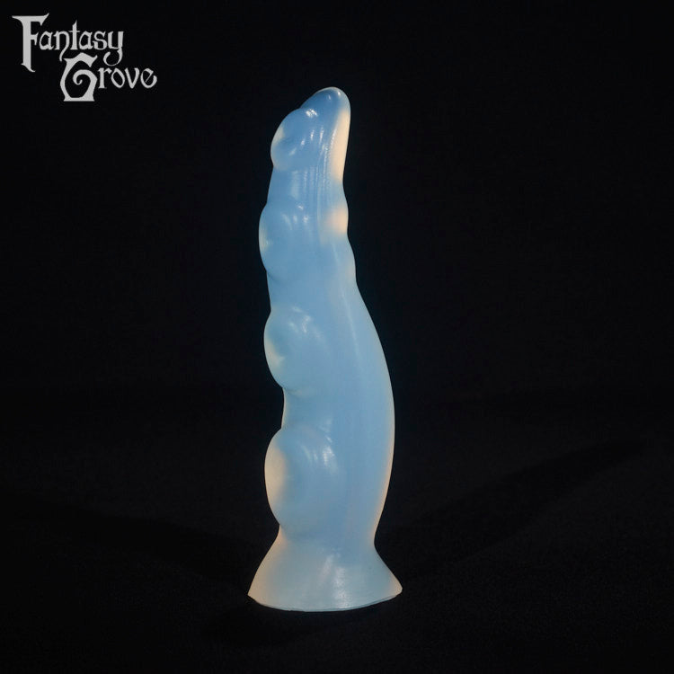 A fantasy sex toy on a black background with the Fantasy Grove logo in the upper left corner