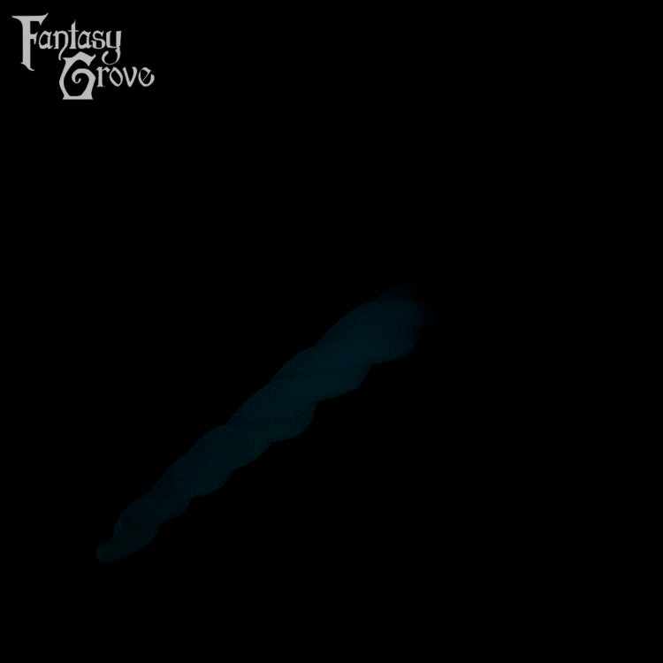 A Fantasy Grove sex toy on a black background with a logo in the upper left corner