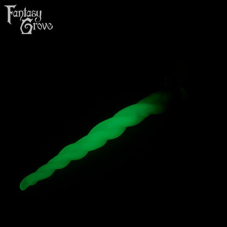 A Fantasy Grove sex toy on a black background with a logo in the upper left corner