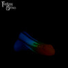 A Fantasy Grove sex toy on a black background with a logo in the upper left corner