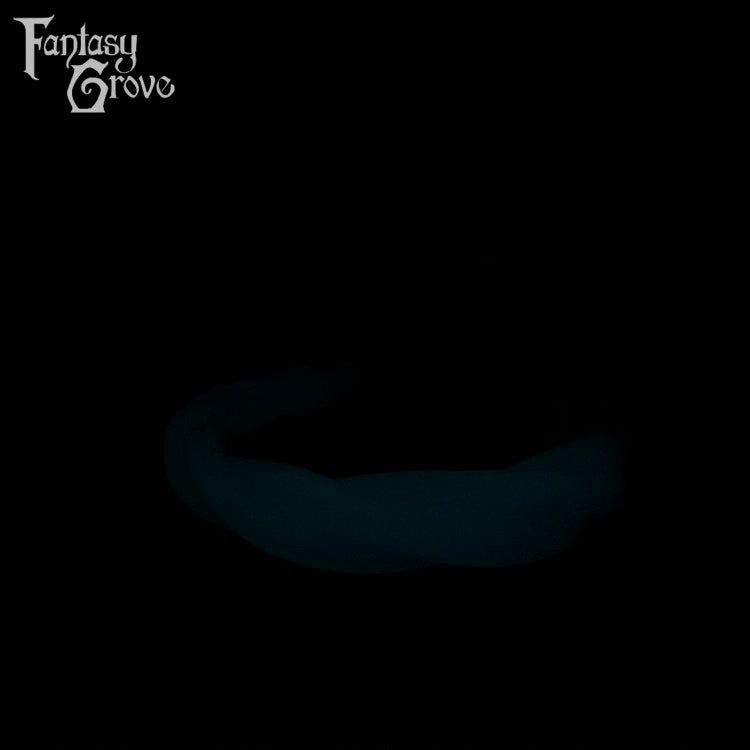 A Fantasy Grove sex toy on a black background with a logo in the upper left corner