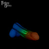 A Fantasy Grove sex toy on a black background with a logo in the upper left corner