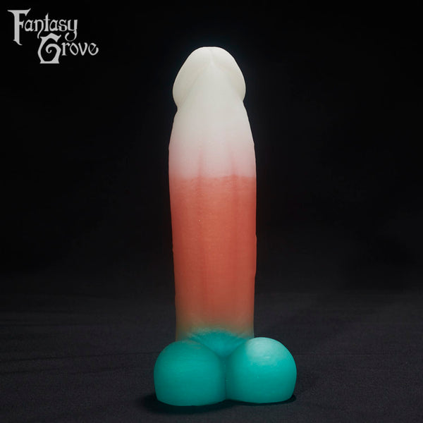 A fantasy sex toys on a black background with Fantasy Grove branding