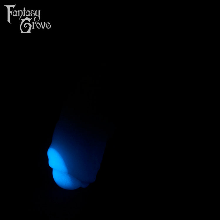 A fantasy sex toy on a black background with the Fantasy Grove logo in the upper left corner