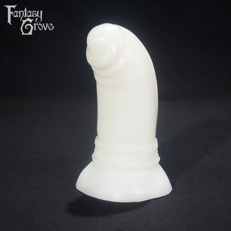 A fantasy sex toy on a black background with the Fantasy Grove logo in the upper left corner 