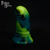 A fantasy sex toy on a black background with the Fantasy Grove logo in the upper left corner