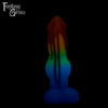 A Fantasy Grove sex toy on a black background with a logo in the upper left corner