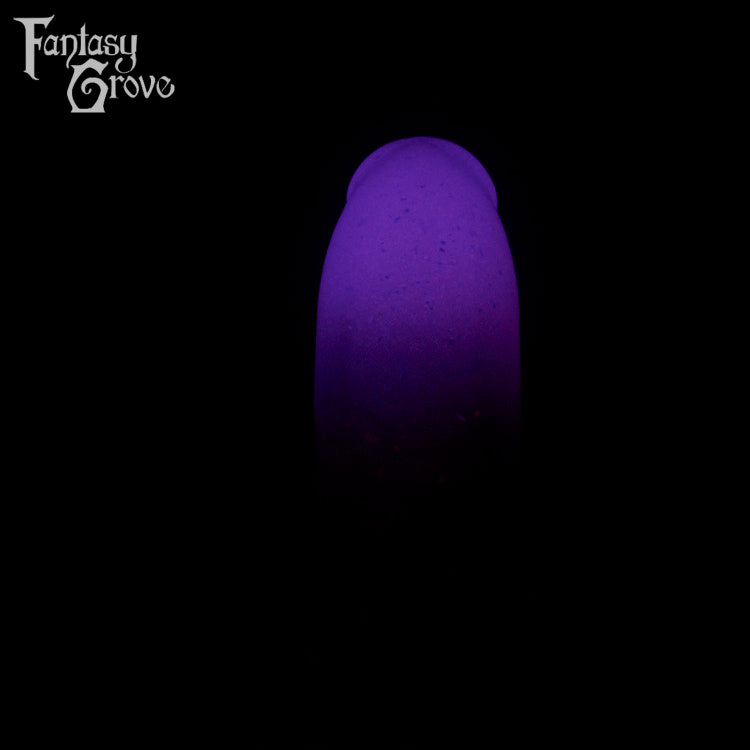 A fantasy sex toy on a black background with the Fantasy Grove logo in the upper left corner