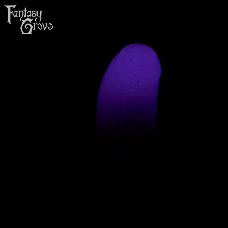 A fantasy sex toy on a black background with the Fantasy Grove logo in the upper left corner