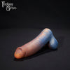 A fantasy sex toy on a black background with the Fantasy Grove logo in the upper left corner 
