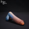 A fantasy sex toy on a black background with the Fantasy Grove logo in the upper left corner 