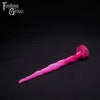 A Fantasy Grove sex toy on a black background with a logo in the upper left corner