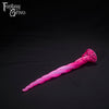 A Fantasy Grove sex toy on a black background with a logo in the upper left corner