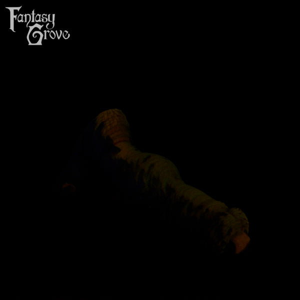 A fantasy sex toy on a black background with the Fantasy Grove logo in the upper left corner 