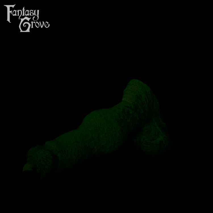 A fantasy sex toy on a black background with the Fantasy Grove logo in the upper left corner 