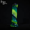 A fantasy sex toy on a black background with the Fantasy Grove logo in the upper left corner