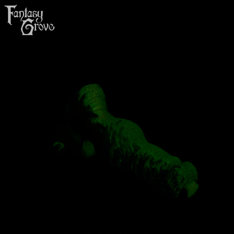 A fantasy sex toy on a black background with the Fantasy Grove logo in the upper left corner 