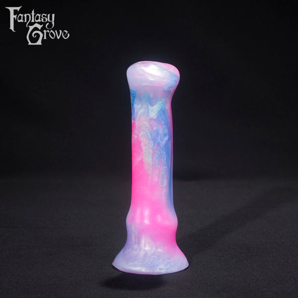 A fantasy sex toy on a black background with the Fantasy Grove logo in the upper left corner 