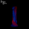 A fantasy sex toy on a black background with the Fantasy Grove logo in the upper left corner 
