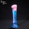 A fantasy sex toy on a black background with the Fantasy Grove logo in the upper left corner 