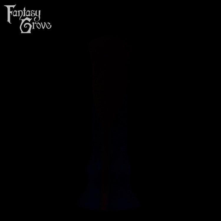 A fantasy sex toy on a black background with the Fantasy Grove logo in the upper left corner 