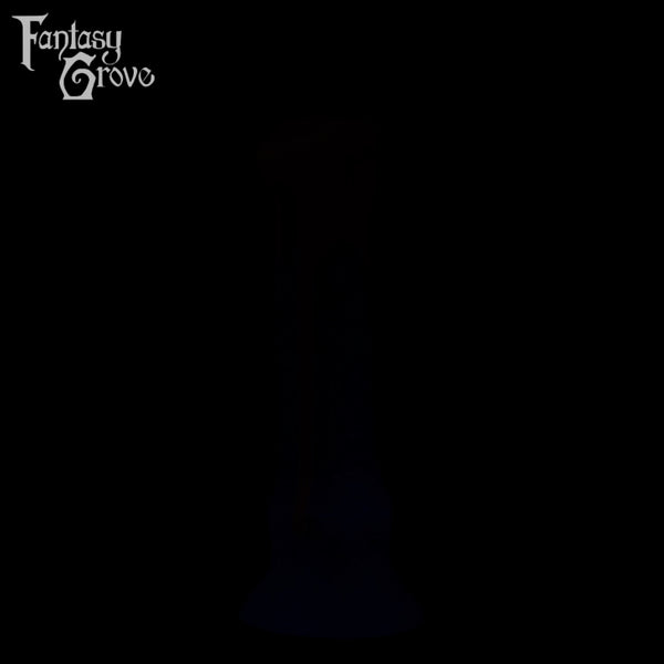A fantasy sex toy on a black background with the Fantasy Grove logo in the upper left corner 