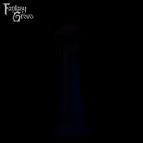 A fantasy sex toy on a black background with the Fantasy Grove logo in the upper left corner 