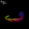 A fantasy sex toy on a black background with the Fantasy Grove logo in the upper left corner
