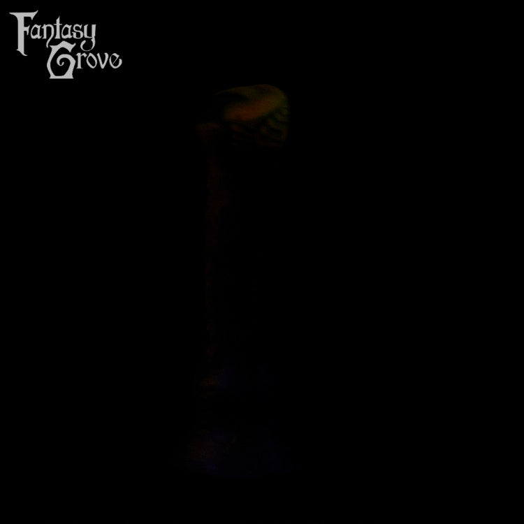 A fantasy sex toy on a black background with the Fantasy Grove logo in the upper left corner 