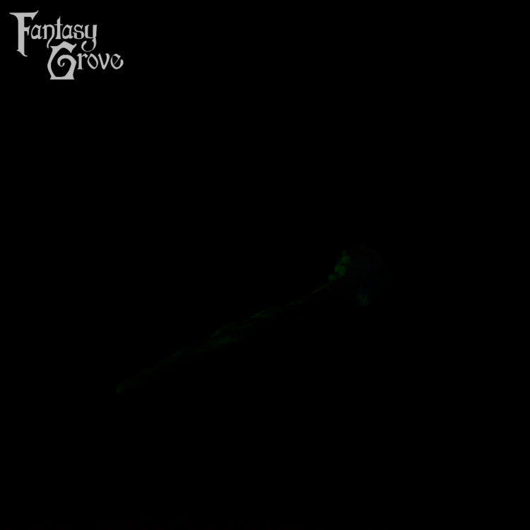 A fantasy sex toy on a black background with the Fantasy Grove logo in the upper left corner 