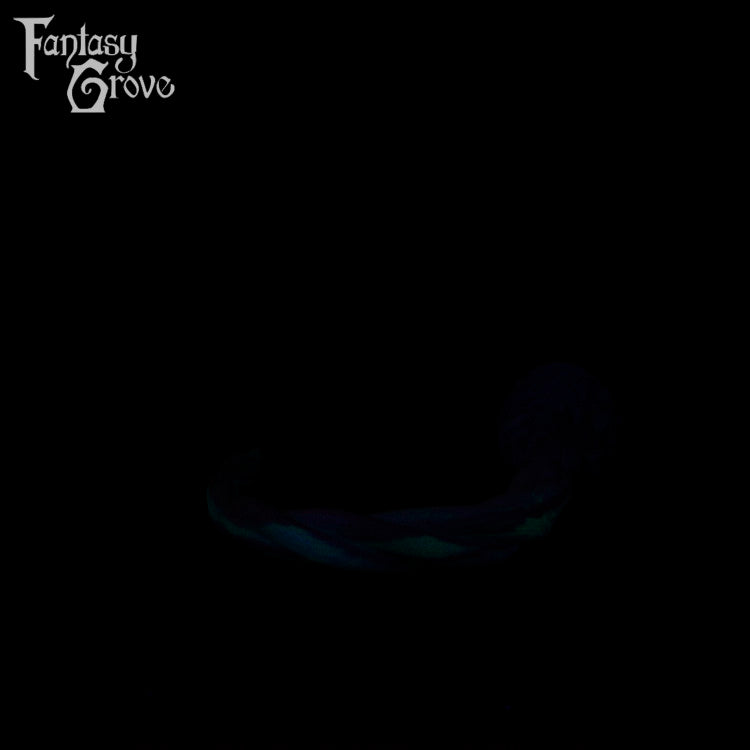 A fantasy sex toy on a black background with the Fantasy Grove logo in the upper left corner 