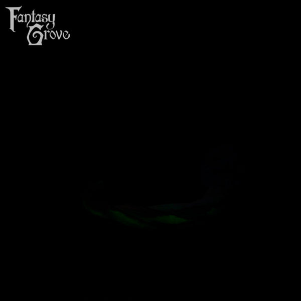 A fantasy sex toy on a black background with the Fantasy Grove logo in the upper left corner 