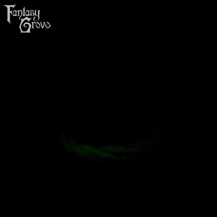 A fantasy sex toy on a black background with the Fantasy Grove logo in the upper left corner 